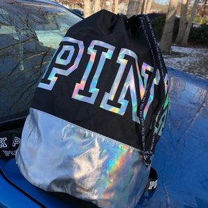 Victoria’s Secret Metallic Pink Backpack
